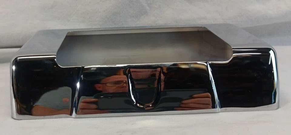HARLEY DAVIDSON GENUINE 99-UP TOURING CHROME OIL COOLER COVER 63032-05 - Image 4 of 4