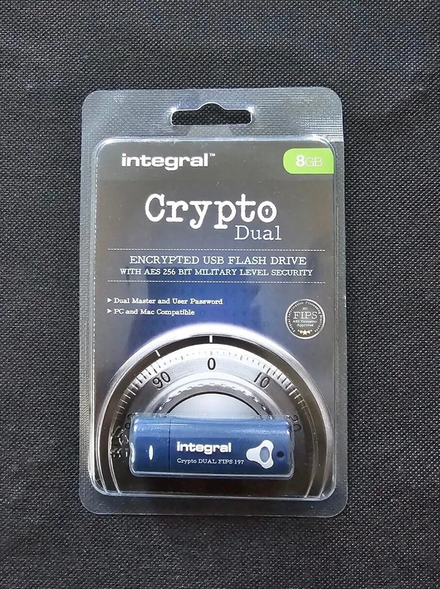 Integral Crypto Dual Encrypted USB Flash Drive - FIPS 197 Security  Standard-m | eBay UK
