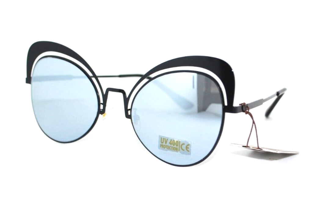 Treska Retro Cat Eye Sunglasses with Hard Case Model 5928-image