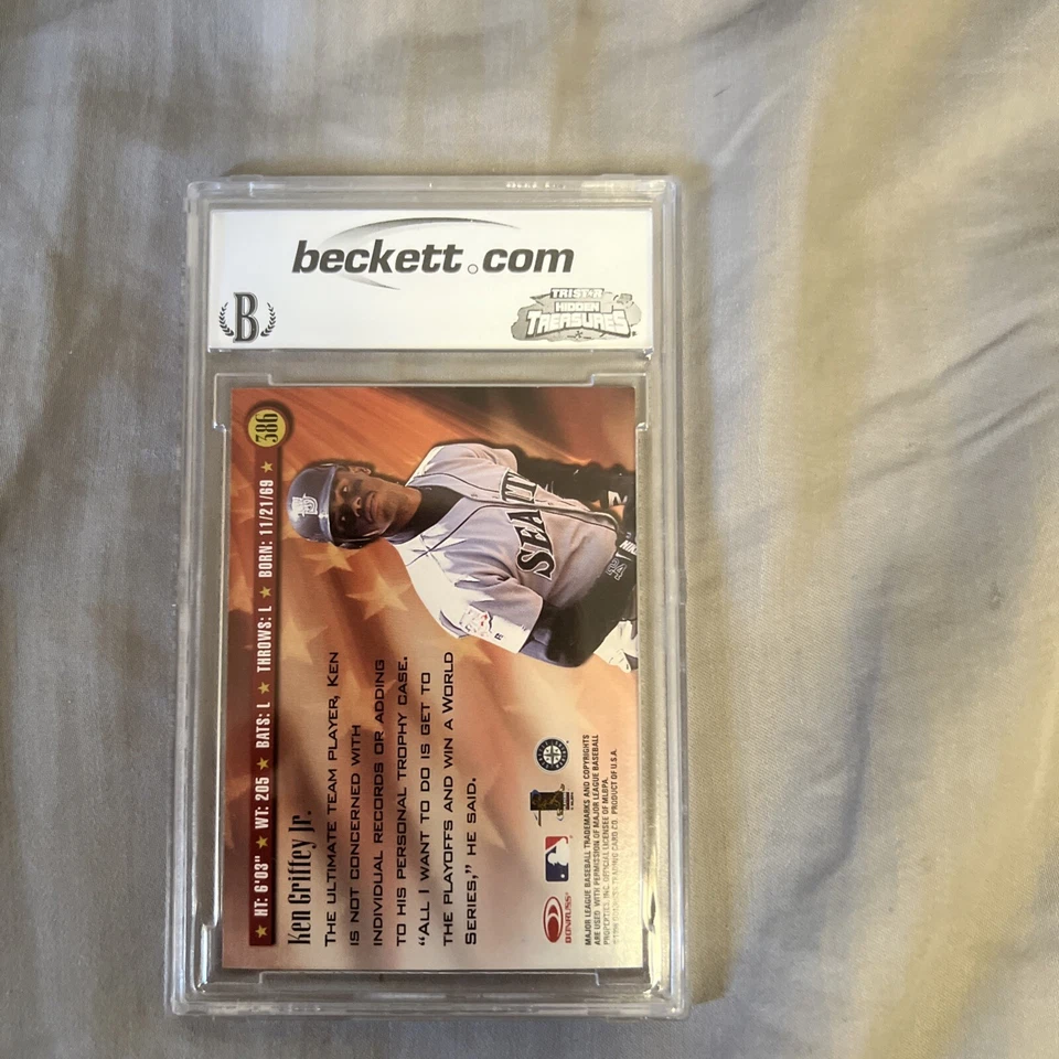 1998 Donruss - Spirit of the Game #386 Ken Griffey Jr - Image 2 of 2