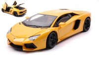 Welly 1/18 Lamborghini Aventador LP700 4 2011 Gelb Statisches Modell Diecast