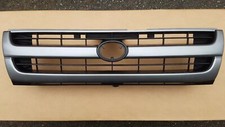 For 97-2000 Toyota Tacoma Front Grille Painted Silver Shell With Painted Black