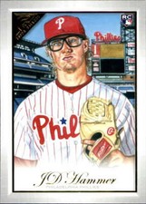 2019 Topps Gallery #124 JD Hammer Philadelphia Phillies Rookie Baseball Card