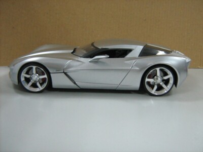 JADA BIGTIME BTM 2009 CHEVY CORVETTE STINGRAY CONCEPT SILVER 1:24
