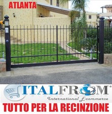 CANCELLO SCORREVOLE RECINZIONE MODULARE RINGHIERA FERRO BATTUTO ZINCATO 