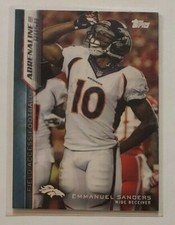 Emmanuel Sanders (Broncos) 2015 Topps Field Access Adrenaline Rush BLUE /99