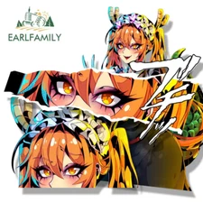EARLFAMILY 5.1'' Ahegao Tohru Fanart Anime Car Decals Vinyl Windows Stickers