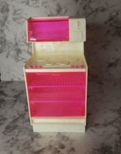 1978 Barbie Dream Furniture Stove Microwave Oven Furniture White Pink 2417