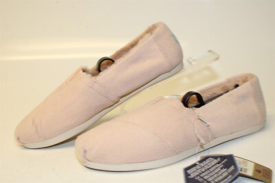 TOMS Alpargata Dusty Pink NEW Womens 7 Casual Fleece Espadrilles Shoes 10016708