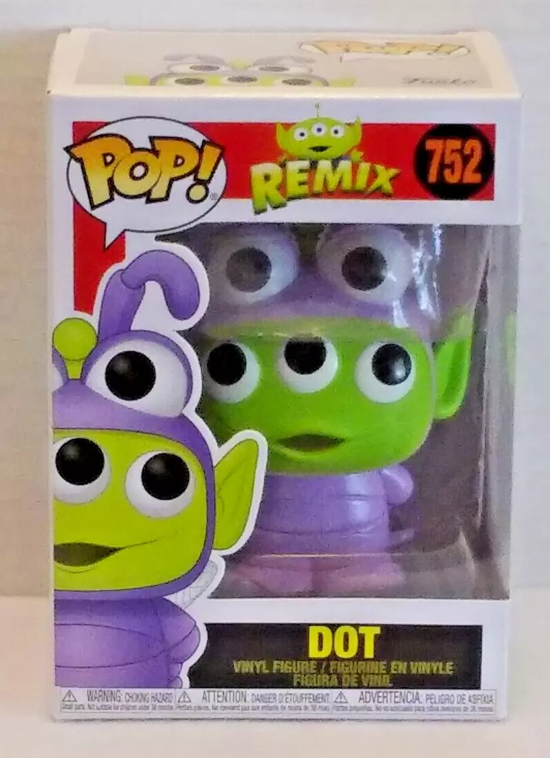 Dot #752 Pixar Alien Remix Funko Pop! Disney Desenho Animado