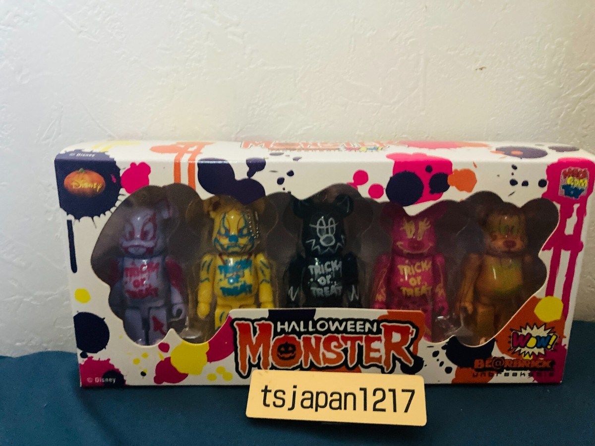 BE@RBRICK Disney 2014 WOW Halloween Monster Bearbrick 100% Set of