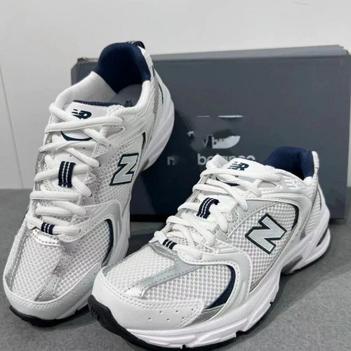 Sneakers NB 530 bianche argento sportive casual mesh morbide moda UK*-* - Foto 2 di 30