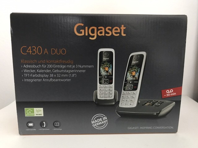 gigaset c430a duo schnurloses telefon