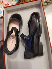 Capezio Kids Toddler Mary Jane Slip On Black Patent Tap Dancing Shoes 6.5