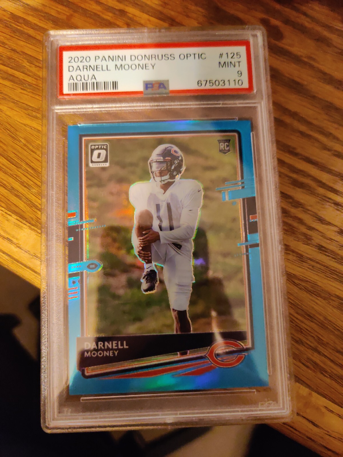 Darnell Mooney Panini Donruss Optic #125 Aqua