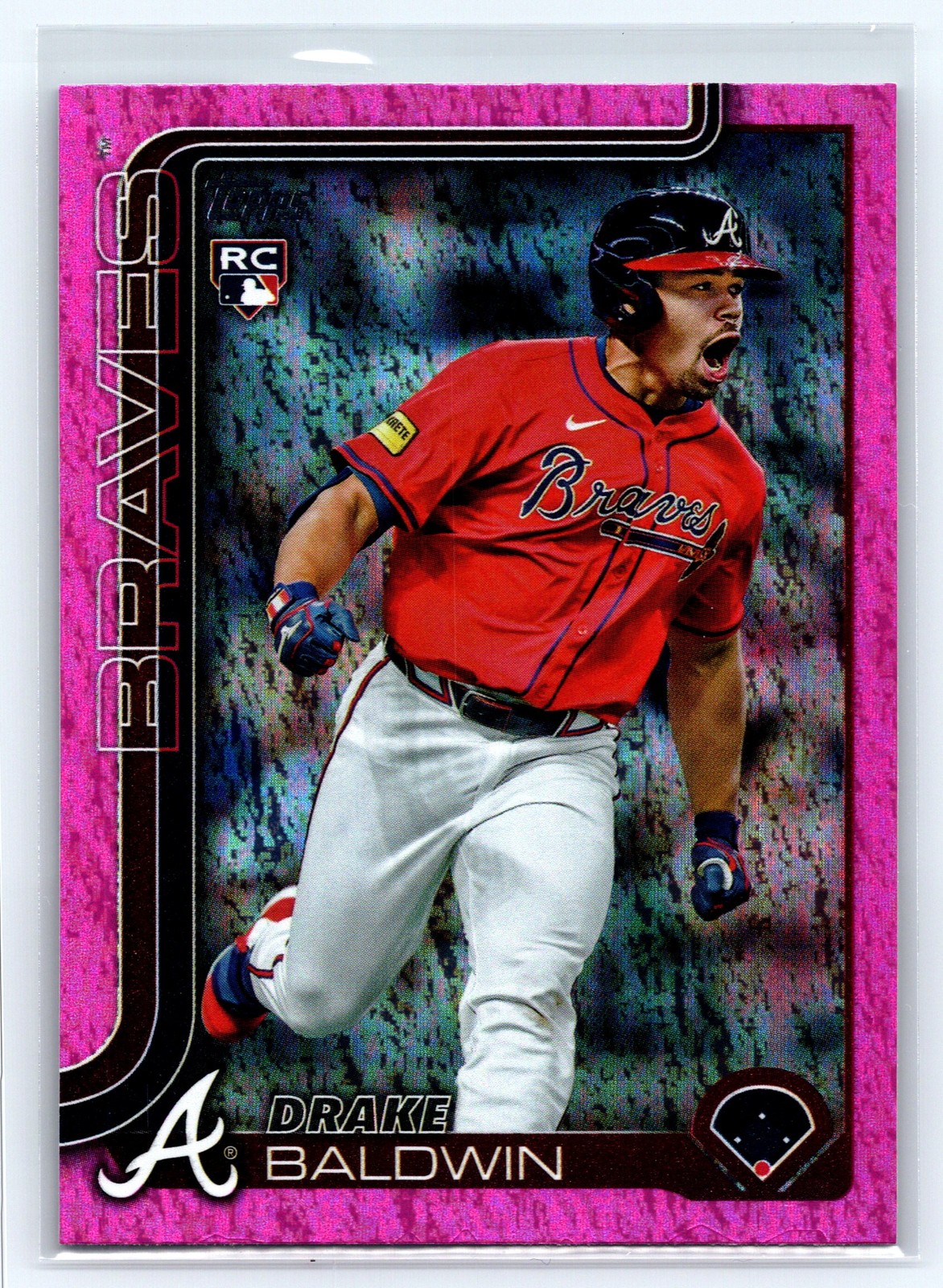 2025 Topps Update Drake Baldwin Pink Holo Foil #US87 RC Rookie Atlanta Braves