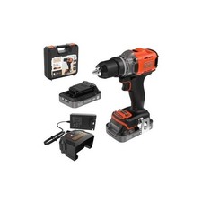 Perceuse visseuse sans fil 18V + 2 batteries 2Ah + chargeur - BLACK&DECKER - BCD