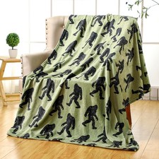Big Foot Sasquatch Gifts Bigfoot Blanket for Men Women Funny Birthday Unique