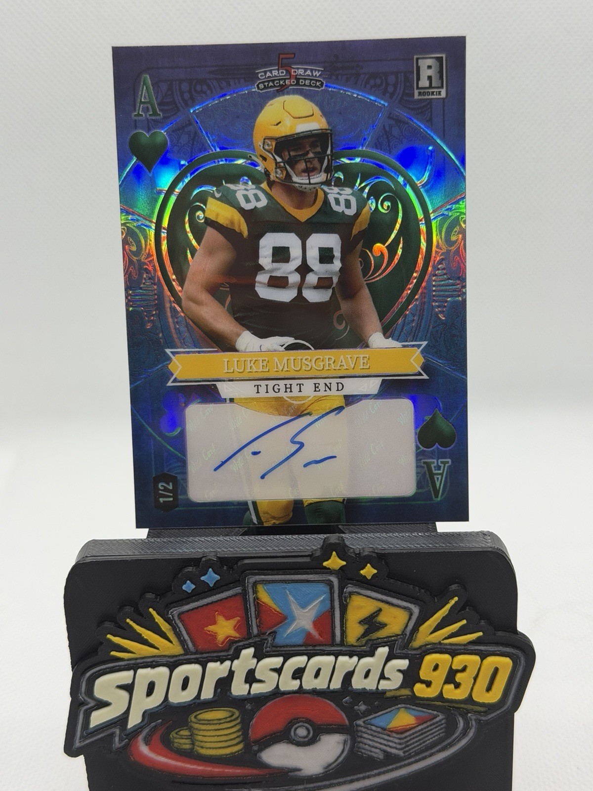 Luke Musgrave Wild Card 5 Card Draw Stacked Deck King Autographs #LMA Base