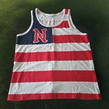 Nashville Sounds "N" Patriotic American Flag Sz M Tank Top Success Promotions