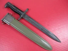 WWII US Army M1 Bayonet w/M7 Scabbard - Marked: AFH - M1 Garand Rifle - XNLT #3