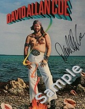 DAVID ALLAN COE: Signed Autograph 8.5x11 Photo RP #2