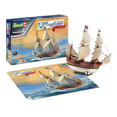 Revell Mayflower Segelschiff 400th Anniversary Geschenkset Modellbausatz 05684