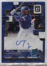 2022 Donruss Optic Navy Blue Cracked Ice Prizm 21/35 Curtis Terry Auto 10k8