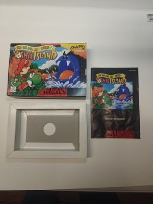 Authentic Mario World 2: Yoshi s Island Super Nintendo SNES **Box Manual Only**