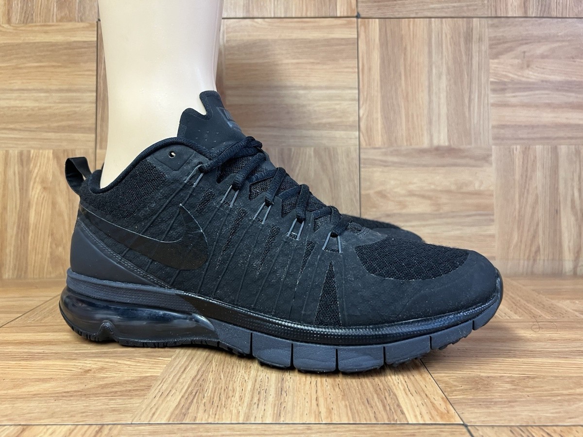 Sz 10.5 - Nike Air Max TR1 180 Flywire Triple Black 723972-001