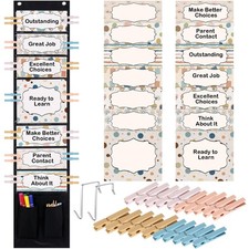 57 Pcs Student Behavior Clip Chart for Classroom Behavior Management Track Re...