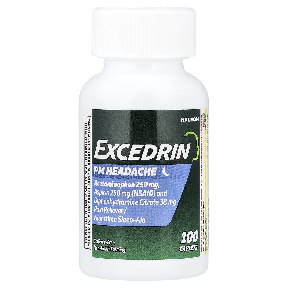 PM Headache, 100 Caplets