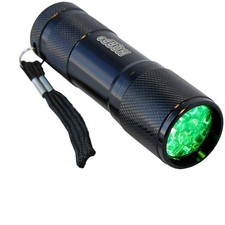 Pocket Size Powerful Green Light Flashlight with 9 LEDs for Navigation, Night...