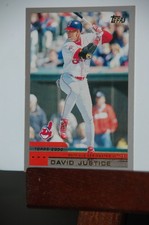 2000 Topps - David Justice #66 Cleveland Guardians EX FREE SHIPPING !!
