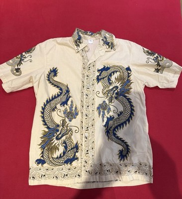 Hawaii Hemd Aloha Shirt Magnum Beige Größe M Vintage
