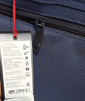 NEW Tumi ALPHA - 16.0” Expandable Organizer Laptop Brief Briefcase