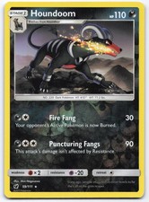 Houndoom 59/111 Crimson Invasion Reverse Holo Rare Pokemon Card LP