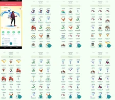 Pokémon Acc Go - Lvl46 - 126 Shiny - 138 Legendary