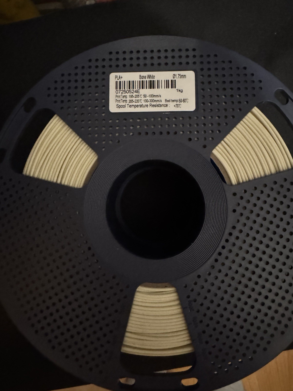 Sunlu PLA+ Bone White (Knochenweis) Filament Mit Spule