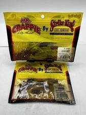 2 Packs Strike King Mr. Crappie Joker 2" Pumkinseed Chart Jig Worm 15 Pack