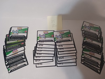 Pokemon TCG Online Code Cards - Lot Of 75 - UNUSED Various Sword Shield Era Sets