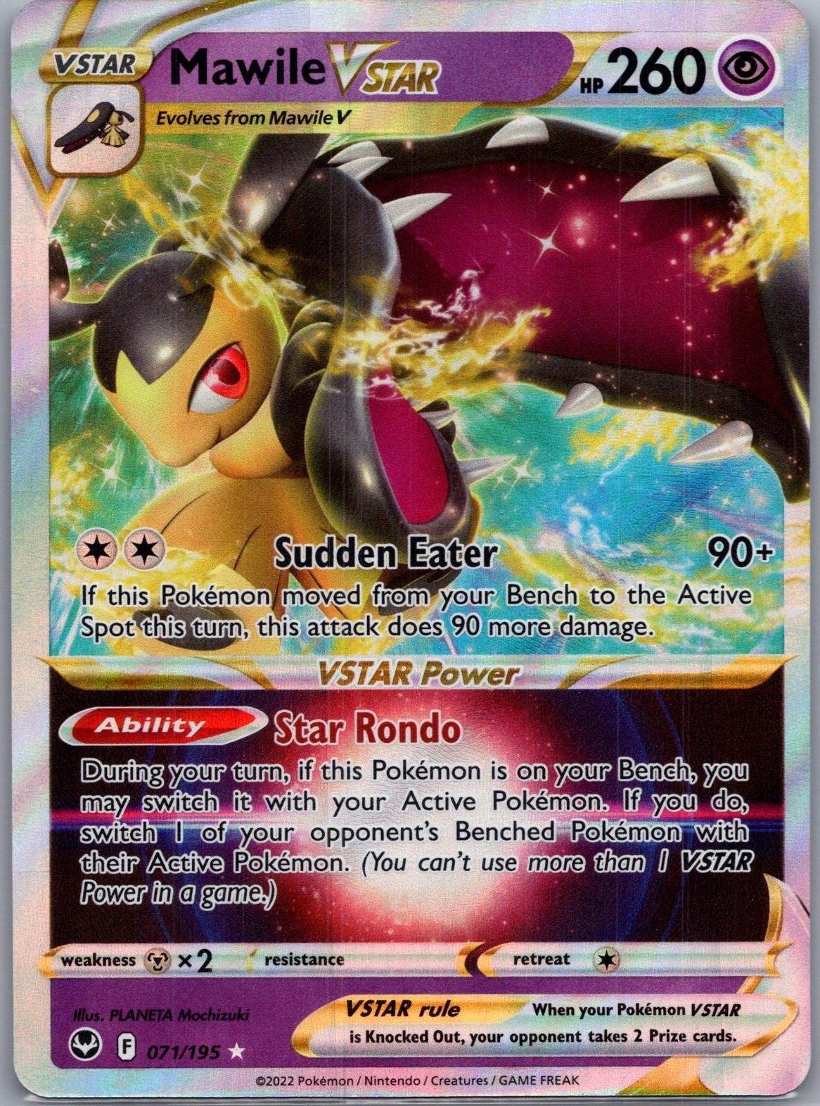 mawile v pokemon card value & Vstar 070/195- Silver Tempest - Ultra Rare Lot this card is the perfect way to showcase your collection. Mawile V #TG17 Prices |