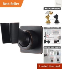 Shower Head Holder Adjustable Handheld Shower Head Bracket Adhesive Shower Wa...