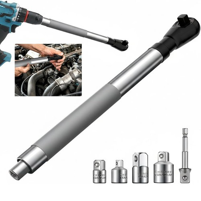 #ad #ad 1 2quot; Offset Extension Wrench Impact Ratchet Extender for Electric Drill 3 8quot; 1 4 $49.99