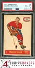 1957 PARKHURST #5 MAURICE RICHARD CANADIENS HOF PSA 8