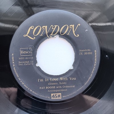 Pat Boone I Almost Lost My Mind, I'm In Love With 1956 Vinyl 7'' London Germany