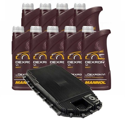Set Getriebeöl MANNOL Automatik 9 Liter + Getriebeölfilter für BMW 1er 3er 7er