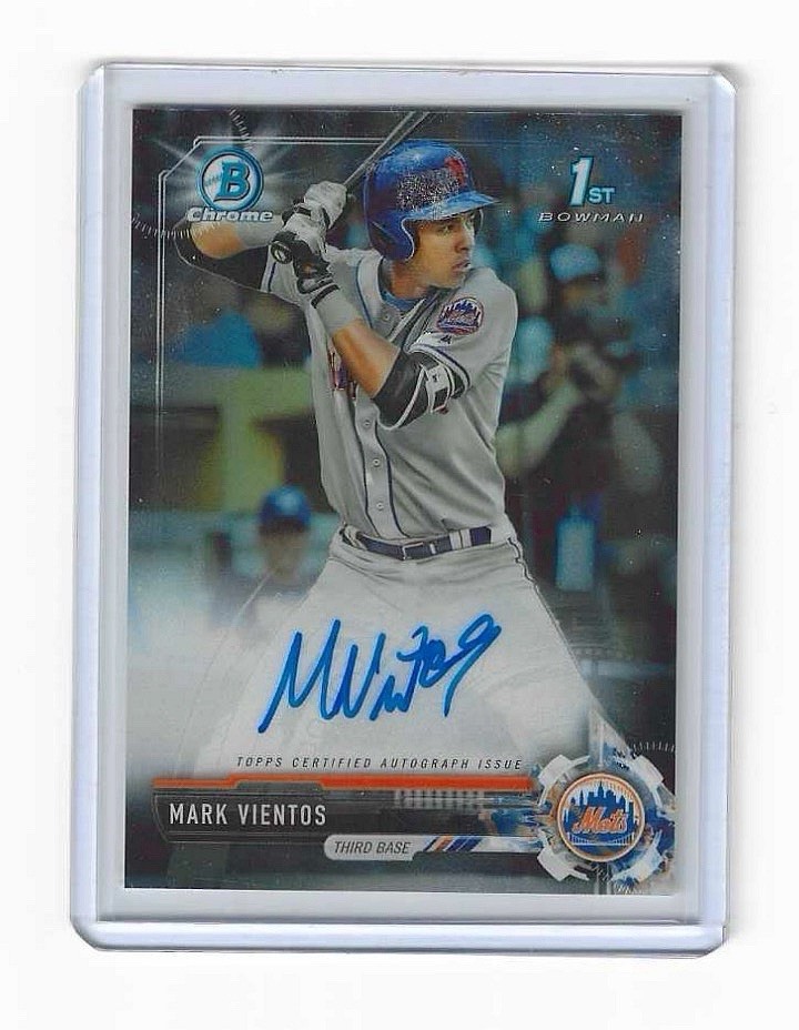 2017 Bowman Draft Mark Vientos 1st Chrome Auto #CDA-MV New York Mets
