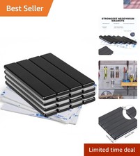 Powerful Neodymium Bar Magnets - 16 Pack, 18 lb Pull, Ideal for DIY Projects