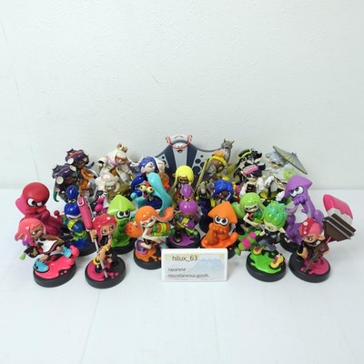 Splatoon amiibo フィギュアセット Nintendo Complete Loose Splatoon Amiibo Collection Full Set 26